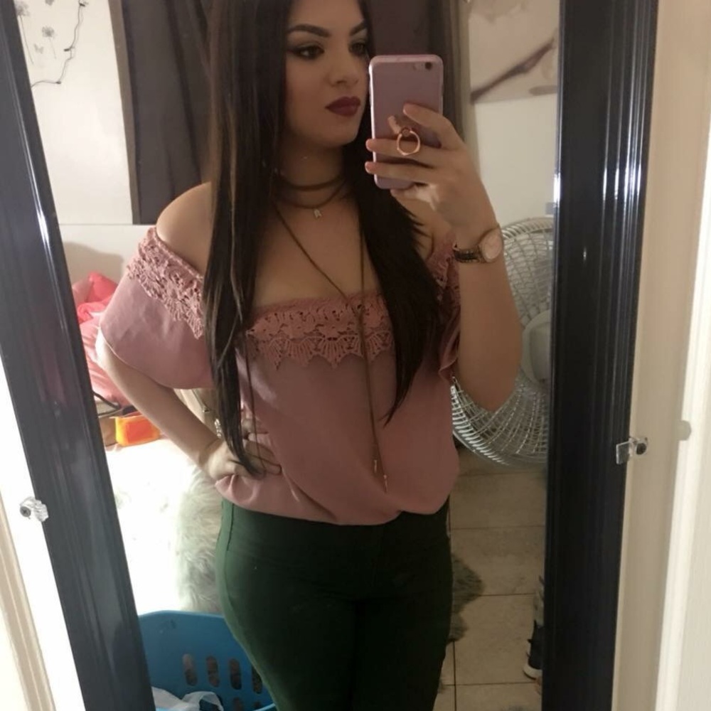 Dusty rose blouse